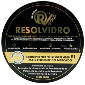 COMPOSTO POLIDOR DE VIDROS GOLD (ÓXIDO DE CÉRIO) EM PÓ RESOLVIDRO - 100G - ARBAX