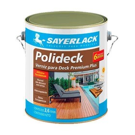 VERNIZ PARA DECK POLIDECK NATURAL PREMIUM - 3.6L - SAYERLACK