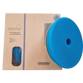 BOINA DE ESPUMA AZUL 5" CORTE REFINO - TOOLSYSTEM
