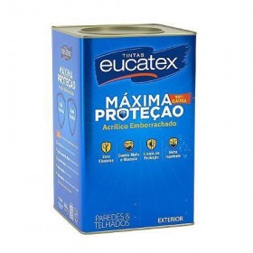 TINTA ACRÍLICA EMBORRACHADA BRANCO FOSCO MÁXIMA PROTEÇÃO - 18L - EUCATEX