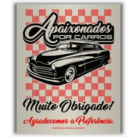 TAPETE DE PAPEL PARA CARRO APAIXONADOS POR CARROS - 4KG - NAIMATEC