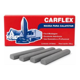 MASSA DE CALAFETAR FILETE CINZA - 350G - CARFLEX